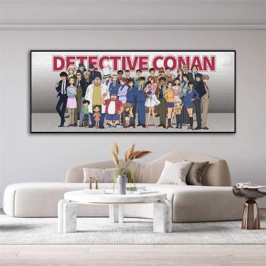 Imagem de Pôster de pintura de parede em tela Detective Conan 135x35cm