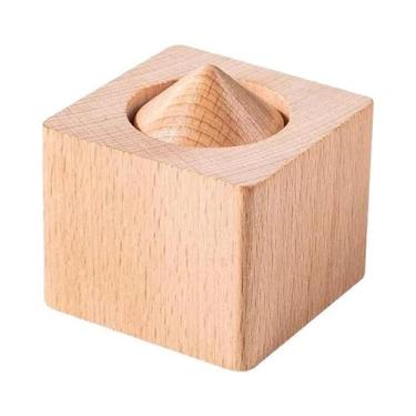 Imagem de Quebra-Cabeça Mágico De Blocos De Madeira Impossíveis: Jogo De Raciocí