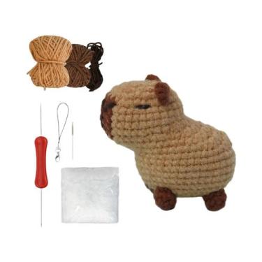 Imagem de Kit De Crochê De Animais Fofos Para Iniciantes: Capivara E Tartaruga -