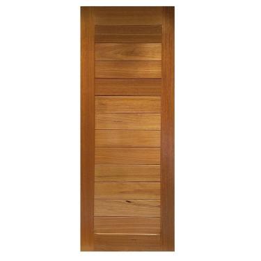 Imagem de Folha de Porta Madeira Maciça Tauari 210x62x3,3 Petropolitana Jomadi Natural