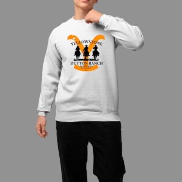 Imagem de Moletom Gola Careca Basico Moda Country Tecido Macio Yellow Stone, Bra