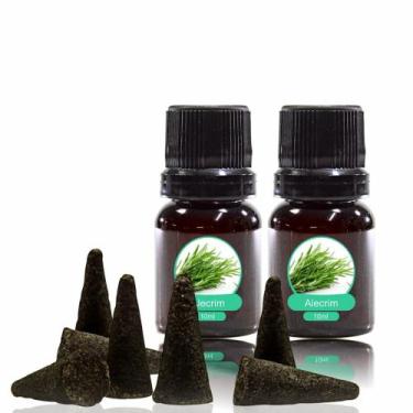 Imagem de Kit Incenso Cone Carvão Vegetal 100gr + 20ml de essência importada (pa