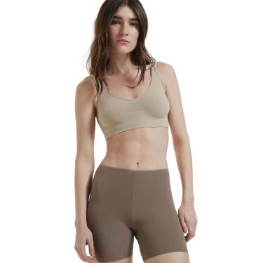 Imagem de Bermuda Cicilista Hering Corte em Fio Marrom-Feminino