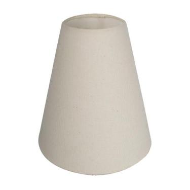 Imagem de Cúpula de abajur 20x8x19cm Tecido Algodão soquete nacional cor bege Re