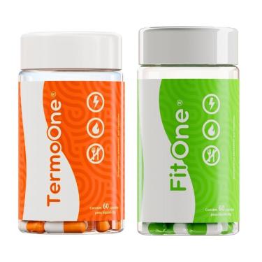 Imagem de Combo 2 Potes Suplementos Termogênicos e Supressores de Apetite Natural sem Cafeína-Unissex