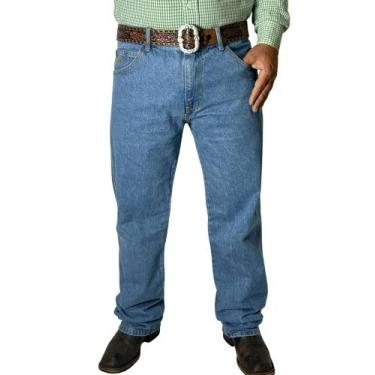 Imagem de Kit 2 Calças Jeans Masculina Country Rodeio Tecido Grosso 100% Algodão
