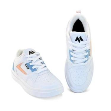 Imagem de Tênis Feminino Casual Esportivo Branco Moda Super Leve Moderno Confortável-Feminino