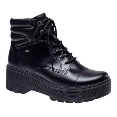 Imagem de Bota Feminina Dakota Coturno Plataforma Cano Curto Casual, Preto, 37