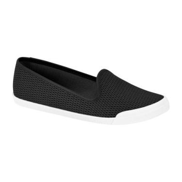Imagem de Sapatilha Feminina Casual Moleca Confortável Tênis Preto, Preto, 36