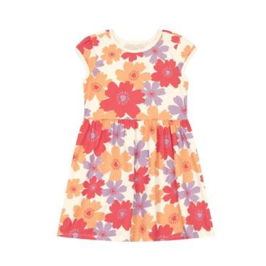 Imagem de Vestido infantil menina em malha Brandili, Natural, 16