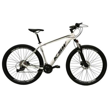 Imagem de  Bicicleta Aro 29 Ksw Xlt 27v Freio Hidráulico K7 Garfo com Trava - Branco