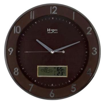 Imagem de Relógio 6808 Parede 35cm Musical Termohigrômetro Herweg