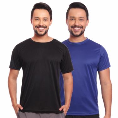 Imagem de Kit 2 Camisas Academia Esportiva Com Proteção Uv Masculina-Masculino