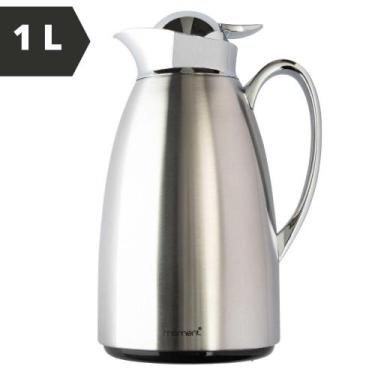 Imagem de Garrafa Térmica de Café e Chá Aço Inox 1L Vidro Silicone - C3b, 1L, In