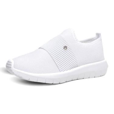 Imagem de Tenis Meia Feminino Calce Facil Slip On Smash Leve Macio Confortavel C