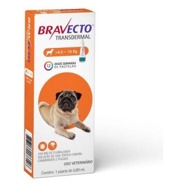 Imagem de Bravecto Comprimido Antipulgas Carrapato De 4,5 A 10kg - MSD