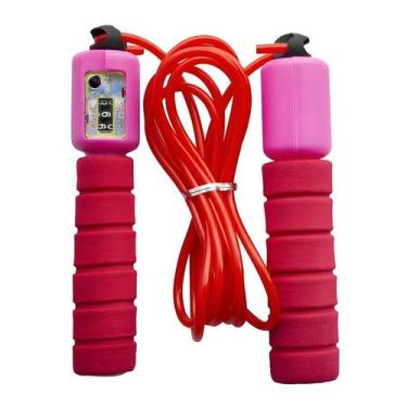 Imagem de Corda Pular Fitness Esportiva Com Contador De Giros 2,5m - Casita