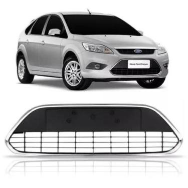 Imagem de Grade Parachoque Dianteiro Focus 2009 2010 2011 2012 Friso Cromado - R