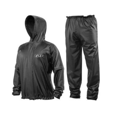 Imagem de Capa de Chuva Delta Com Capuz PVC 100% Impermeável Motociclista Motobo