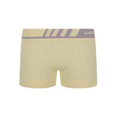 Imagem de Cueca Infantil Boxer Sem Costura Lupo 00136-001, Amarelo, GG