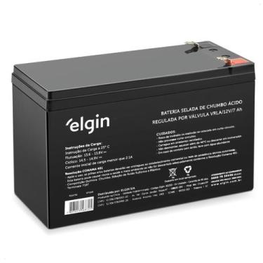 Imagem de Bateria Selada Elgin Vrla 12v 7ah P/ Central Alarme Nobreak