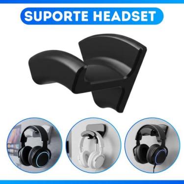 Imagem de Suporte De Parede Fone Headset Headphone Gamer Com Fita Dupla Face 3m 