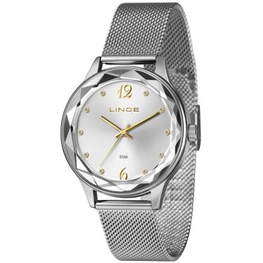 Imagem de Relógio LINCE Mesh feminino analógico prata LRM4826L40 S2SX