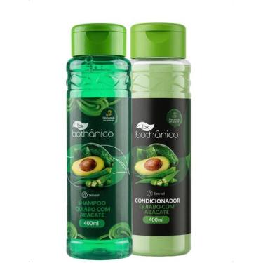 Imagem de Shampoo e Condicionador Quiabo Abacate 400ml Tok Bothanico Sem Sal Cab