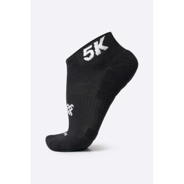 Imagem de Meia Curta para Corrida HUPI Running Pro 5K Preto, Preto