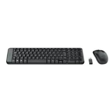 Imagem de Combo Teclado e Mouse sem fio Logitech MK220 com Design Compacto, Conexão USB - 920-004...
