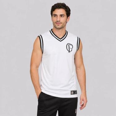Imagem de Regata Corinthians Basquete Helança Branca - Coimbra, G