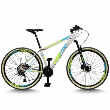 Imagem de Bicicleta Aro 29 Cripto 24 Marchas Freios Disco e Suspensão Pneu Bege-Unissex