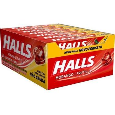 Imagem de Caixa De Bala Drops Sabor Morango - 21 Unidades - Halls