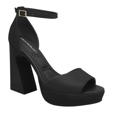 Imagem de Sandália Feminina Meia Pata Cristine Preto Piccadilly 818016-07, 36