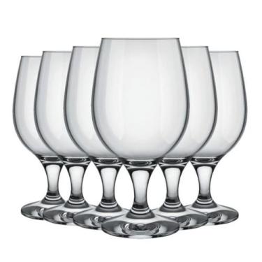 Imagem de Taça Belga 500ml Kit 6 Unidades Cor Transparente - NADIR, 500ml