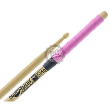Imagem de Baqueta Spanking Comfort Grip 5B Rosa com cabo emborrachado mais pegad