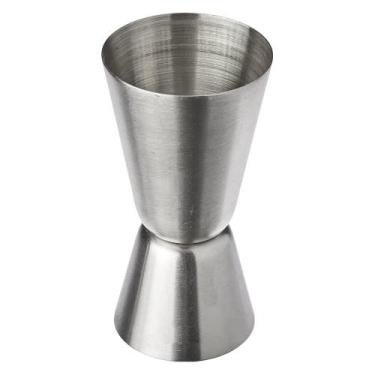 Imagem de Dosador Duplo Em Aço Inox Barmen Bebidas 25/50ml - Loja Móveis Úteis