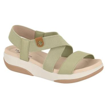 Imagem de Sandália Feminina Ultra Conforto Com Elástico Modare 7209103, Verde, 3