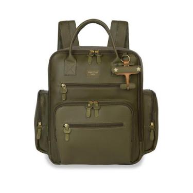 Imagem de Mochila de Maternidade MasterBag Urban Avião Lisa Oliva, Verde