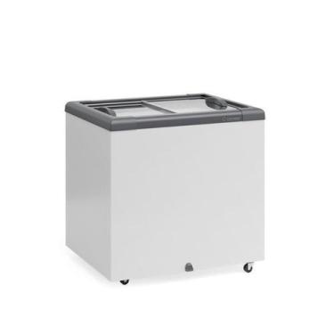 Imagem de Freezer ghd-200/cz/127v tampa vidro gelopar, Cinza, 110V