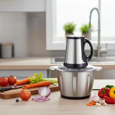 Imagem de Moedor potente 3 LITROS , 2 velocidades aço inox 304 + DESCASCADOR - T