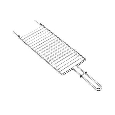 Imagem de Grelha para Churrasqueira Churrasco Tramontina em Aço Inox 42x23cm