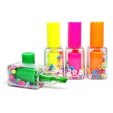 Imagem de Marca-Texto Esmalte Neon Kit com 4 Unidades