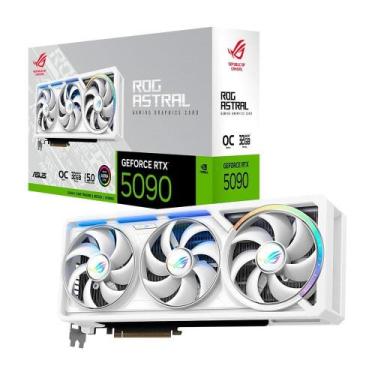Imagem de Placa de Vídeo ASUS ROG ASTRAL RTX5090 WHITE NVIDIA Geforce, 32GB, GDD