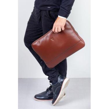 Imagem de Case de couro para notebook de 14" Guga - Vira Vento, Pinhão