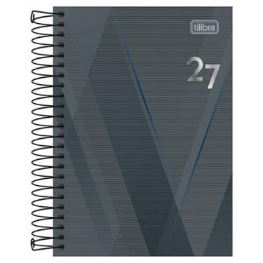 Imagem de Agenda 2027 Spot espiral M5 pequena capa dura Tilibra Cor:Cinza, Cinza