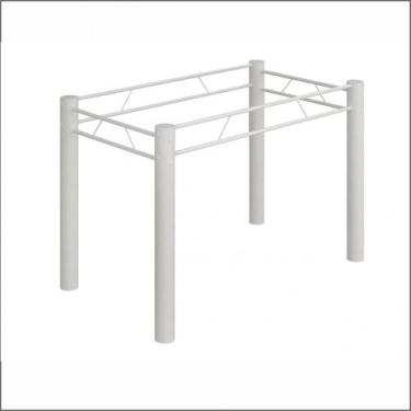 Imagem de Base para Mesa de 120x75 Paris Liso Branco Teixeira, Branco