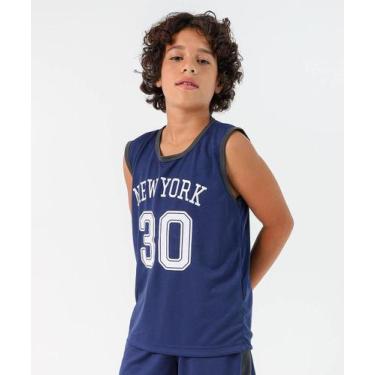 Imagem de Regata Infantil New York 30 Marisa Azul Tam 4 ao 10-93041, Azul, 12