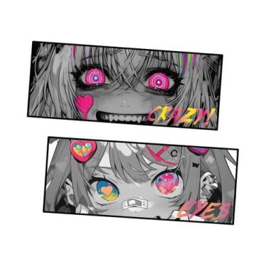Imagem de Adesivos Refletivos De Menina Anime Cyberpunk Para Motocicletas, Decal