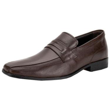 Imagem de Sapato masculino social unique democrata 646102, Café, 41